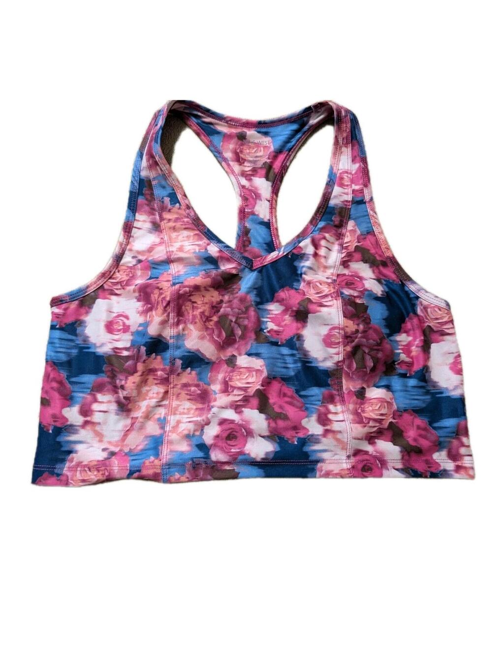 Nine West Sports Bra Activewear‎ Workout Color Pink Size X-Large XL Msrp $42